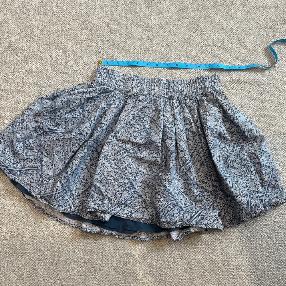 Ae American Eagle Floral Mini Skirt Cute Flare Balloon Boho Baby Doll Kawaii XS